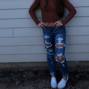 american eagle mom jeans